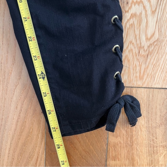 Good American Womens Black Skinny Side Lace Up Jeans Size 4/27 - Picture 5 of 8